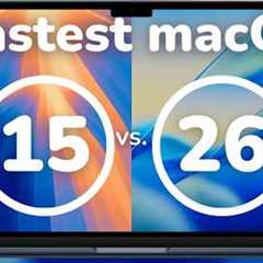 macOS Speed Test: Sequoia vs Tahoe
