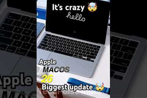 Big update of macos 26 🤯😱. by techpulse india. #techalert #apple #macos #shorts