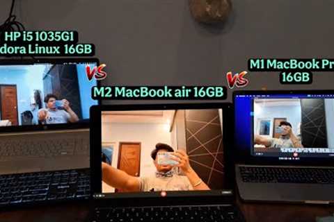 Unboxing MacBook Air M2 (16GB) | vs MacBook Pro M1 & HP i5 Linux Fedora | Real-World Comparison