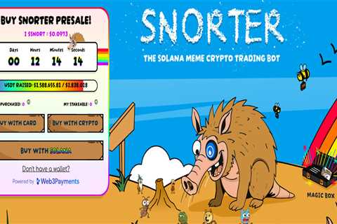 Snorter Presale Hits $1.5M as Solana Trading Bot Gains Traction – Is This a Leading Crypto Choice..