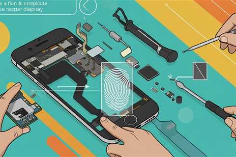 How to remove and replace a fingerprint display on a new screen