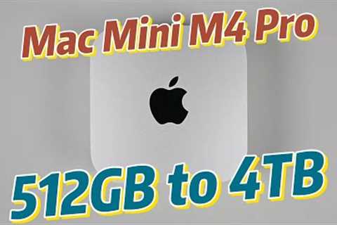 upgrade Mac Mini M4 Pro from 512GB to 4TB SSD storage capacity