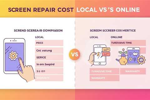 Screen Repair Cost Comparison: Local vs Online