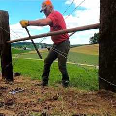 Building A New Barbed Wire Fence!