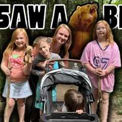WE TOOK A HIKE AND SAW A BEAR!! // SINGLE MOM VLOG