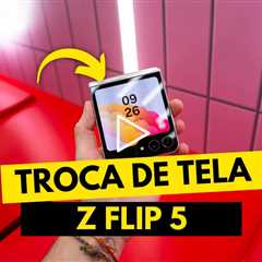 😨 Samsung Galaxy Z Flip 5 QUEBROU! Veja o Conserto Incrível da Tela Dobrável!