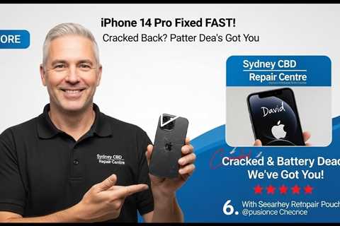 Best Cracked iPhone 14 Pro Back Cover and Battery Repair in Sydney