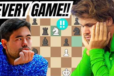 INCREDIBLE CHESS BATTLE BETWEEN MAGNUS AND HIKARU!!
