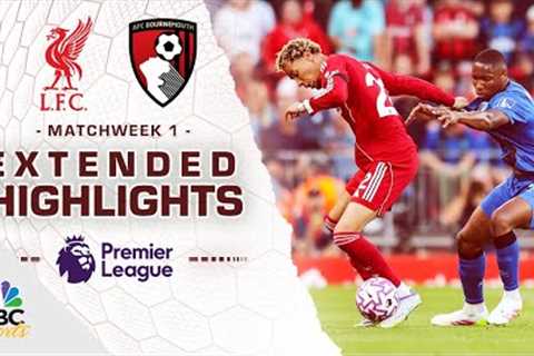 Liverpool v. Bournemouth | PREMIER LEAGUE HIGHLIGHTS | 8/15/2025 | NBC Sports