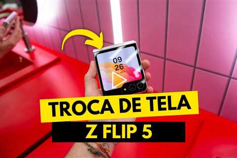 😨 Samsung Galaxy Z Flip 5 QUEBROU! Veja o Conserto Incrível da Tela Dobrável!