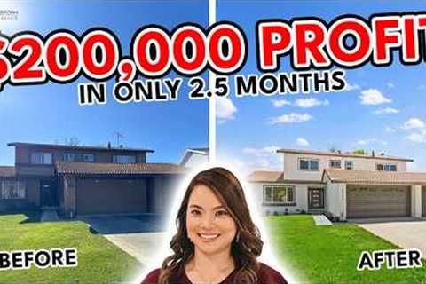 $200,000 Profit in Only 2.5 Months (House Flip Before & After)
