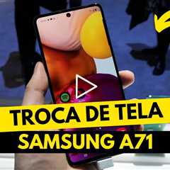 😱 Samsung Galaxy A71 com a TELA QUEBRADA! Veja o Conserto Incrível!