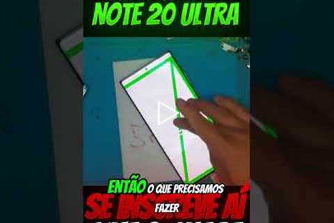 O pior estado que já vi em um Note 20 Ultra… olha o antes e depois! 😱