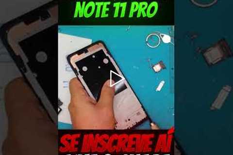 👉 Esse Redmi Note 11 Pro estava DESTRUÍDO… olha essa troca de tela! 😱📱