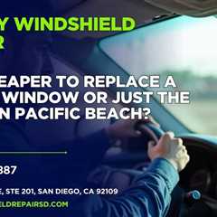 Is it cheaper to replace a whole window or just the glass in Pacific Beach?